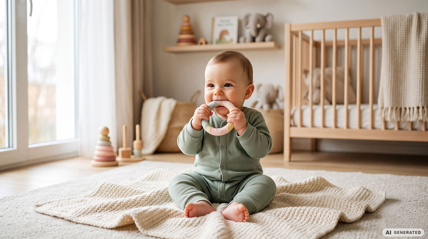 Poussée dentaire de bébé