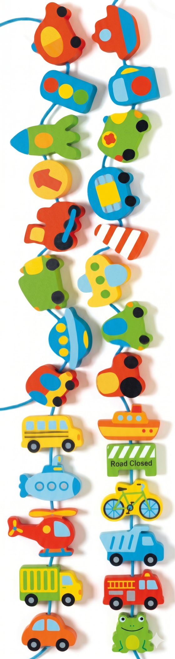 Houten kralenketting voor baby's